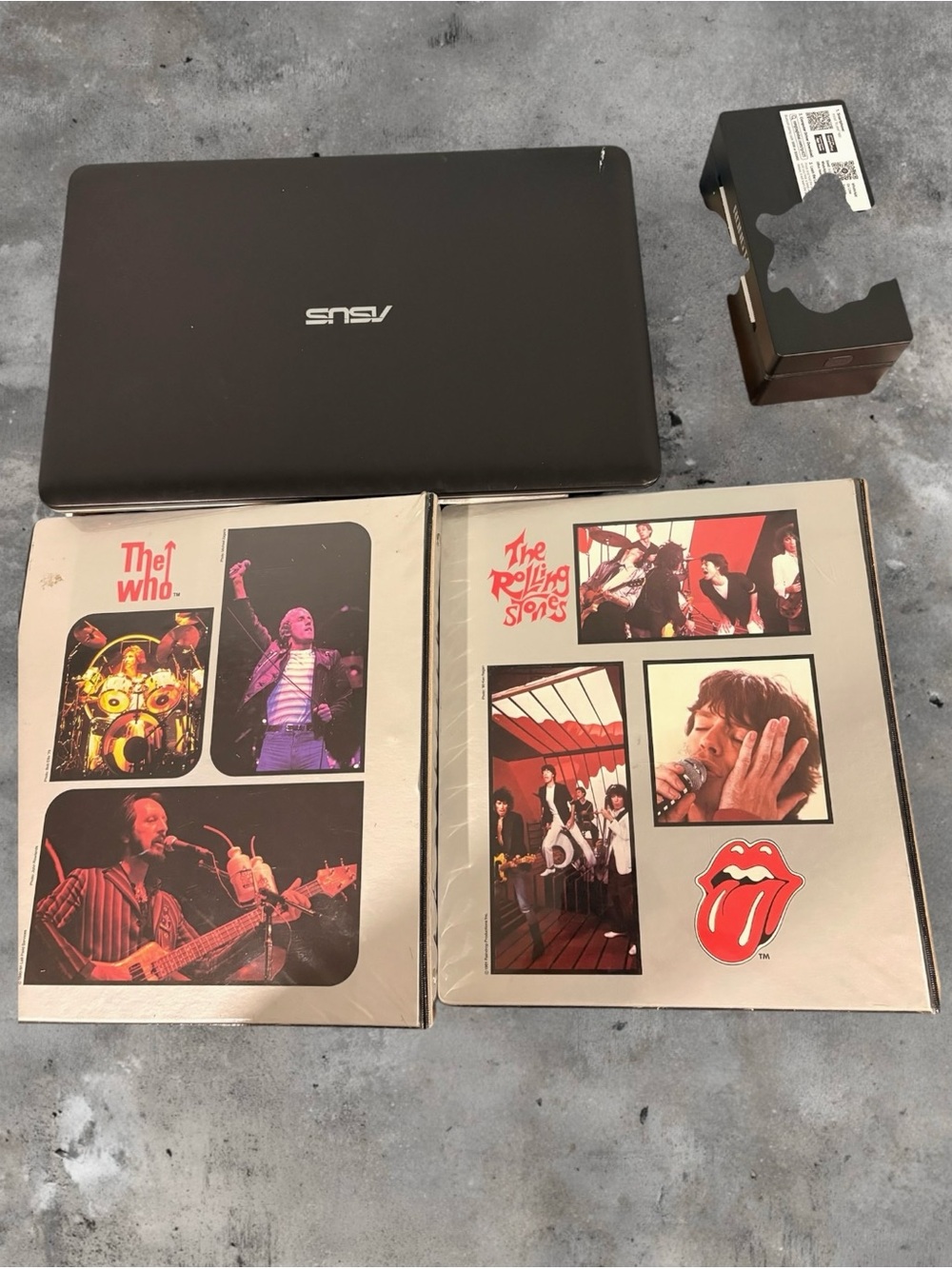 Set of 2. Rolling Stones and The Who Album Art Hardcover Binders-80’s Bands